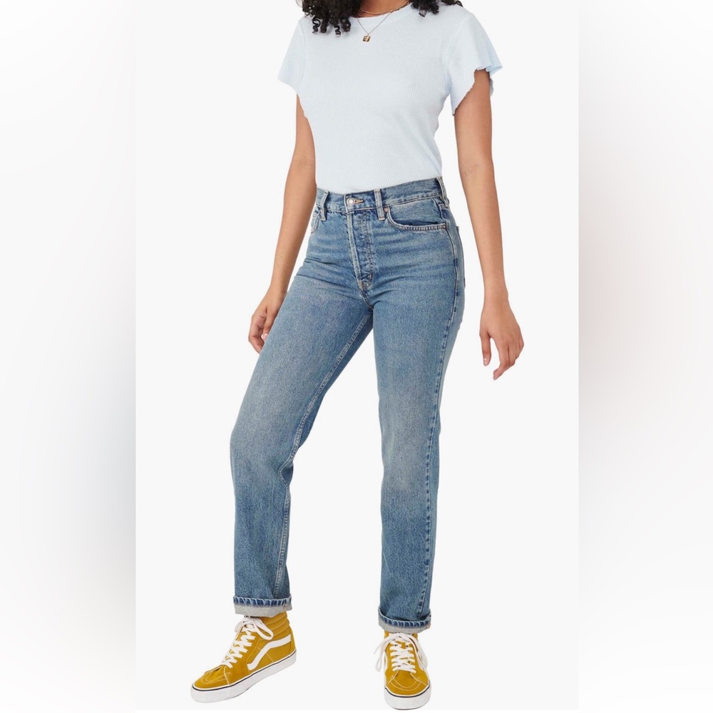 We The Free Light Blue Straight Leg Jeans